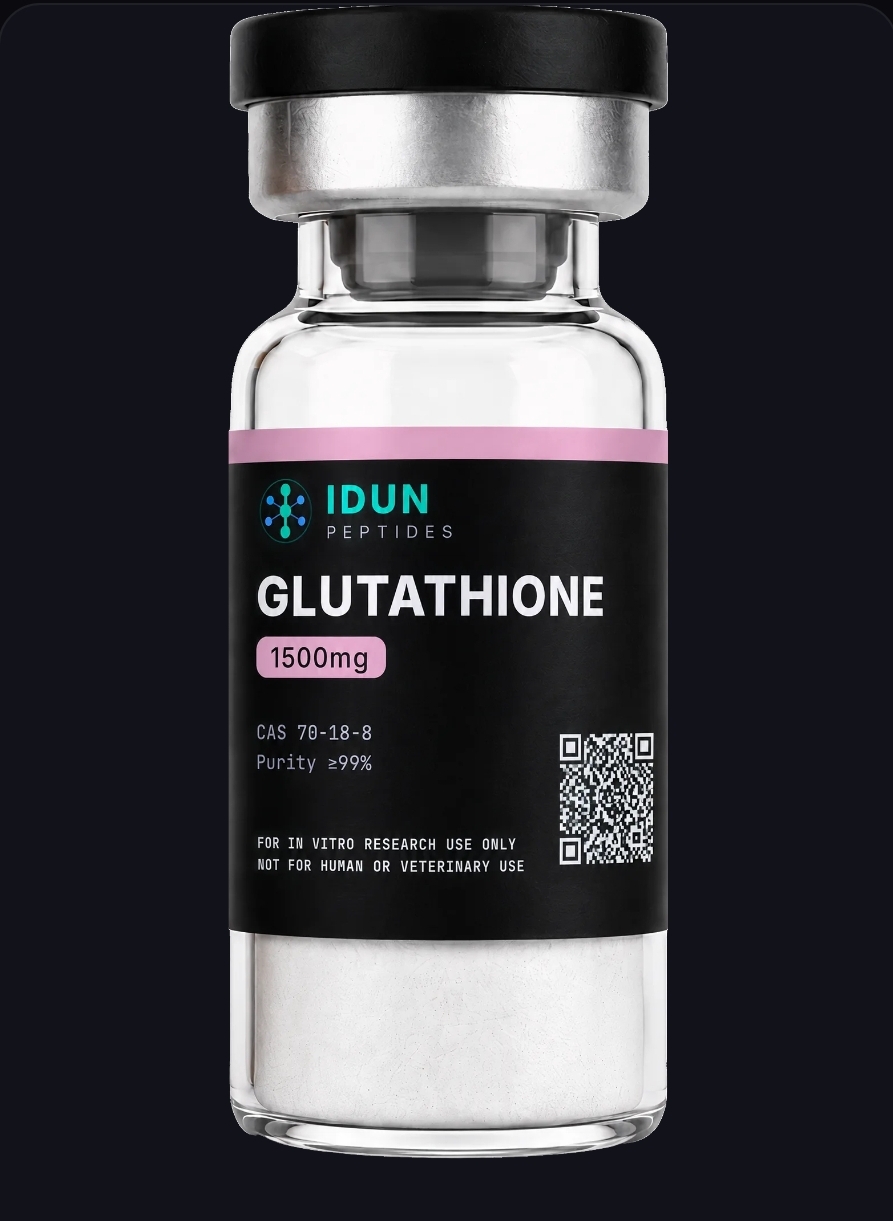 Glutathione vial from IDUN Peptides