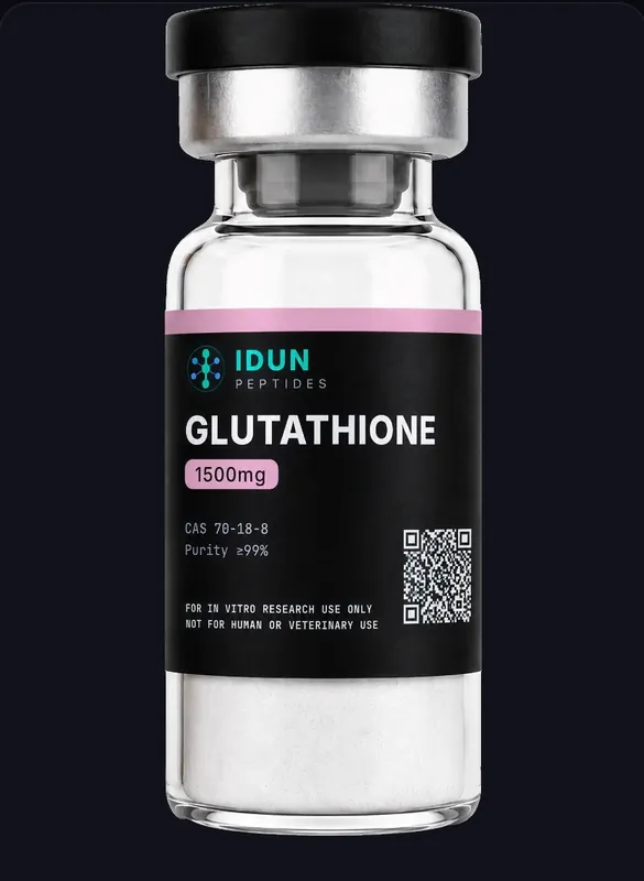 Glutathione vial from IDUN Peptides