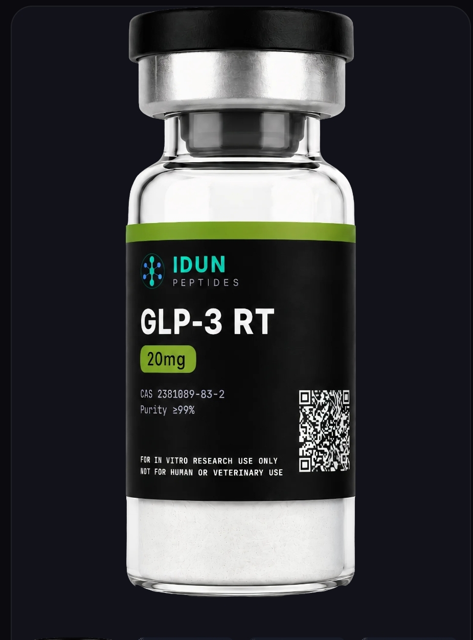 Retatrutide vial from IDUN Peptides